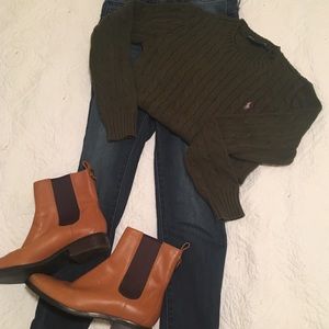 Polo by Ralph Lauren crew neck cable knit sweater